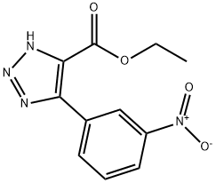 5-(3-Nitrophenyl)-1H-1,2,3-triazole-4-carboxylic acid ethyl ester Struktur