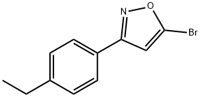 5-BROMO-3-(4-ETHYLPHENYL)ISOXAZOLE Struktur