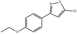 5-CHLORO-3-(4-ETHOXYPHENYL)ISOXAZOLE Struktur