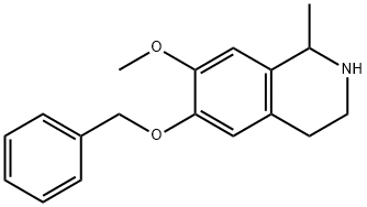 6-benzyloxy-7-methoxy-1-methyl-1,2,3,4-Tetrahydroisoquinoline Struktur