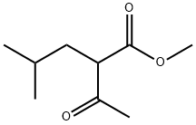 2-Acetyl-4-methylpentanoic acid methyl ester Struktur