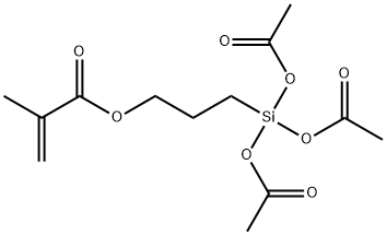 3-[tris(acetoxy)silyl]propyl methacrylate Struktur