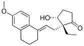 [2R-[2alpha(E),3beta]]-2-[2-(3,4-dihydro-6-methoxy-1(2H)-naphthylidene)ethyl]-2-ethyl-3-hydroxycyclopentan-1-one|2R-[2Α(E),3Β]]-2-[2-(3,4-二氫-6-甲氧基-1(2H)-亞萘基)乙基]-2-乙基-3-羥基環(huán)戊烷-1-酮