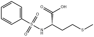 4-(METHYLTHIO)-2-[(PHENYLSULFONYL)AMINO]BUTANOIC ACID Struktur