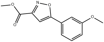 Methyl 5-(3-methoxyphenyl)isoxazole-3-carboxylate Struktur