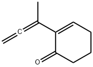 2-Cyclohexen-1-one, 2-(1-methyl-1,2-propadienyl)- (9CI) Struktur