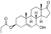 Androst-5-en-17-one,7-hydroxy-3-(1-oxopropoxy)-,(3beta)-(9CI) Struktur