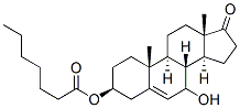 Androst-5-en-17-one,7-hydroxy-3-[(1-oxoheptyl)oxy]-,(3beta)-(9CI) Struktur