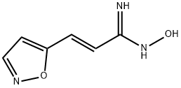 2-Propenimidamide,N-hydroxy-3-(5-isoxazolyl)-,(E)-(9CI) Struktur