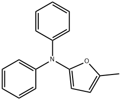 2-Furanamine,  5-methyl-N,N-diphenyl- Struktur