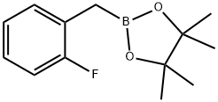 2-(2-フルオロベンジル)-4,4,5,5-テトラメチル-1,3,2-ジオキサボロラン 化學構(gòu)造式