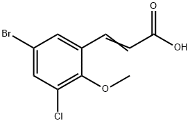 (2E)-3-(5-ブロモ-3-クロロ-2-メトキシフェニル)アクリル酸 price.