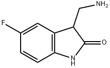 3-AMINOMETHYL-5-FLUORO-1,3-DIHYDRO-INDOL-2-ONE Struktur