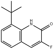 8-TERT-BUTYL-3-FLUORO-2-HYDROXYQUINOLINE Struktur