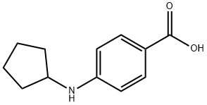 Benzoic acid, 4-(cyclopentylamino)- (9CI) Struktur