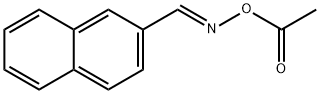 (E)-2-Naphthalenecarbaldehyde O-acetyl oxime Struktur