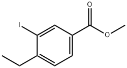 4-エチル-3-ヨード安息香酸メチル 化學構(gòu)造式