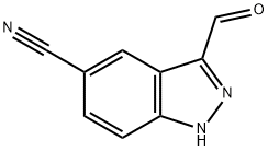 5-CYANO INDAZOLE-3-CARBOXALDEHYDE Struktur