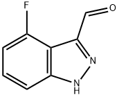 4-FLUORO-3-(1H)INDAZOLE CARBOXALDEHYDE Struktur