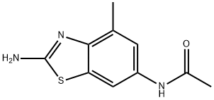 Acetamide, N-(2-amino-4-methyl-6-benzothiazolyl)- (9CI) Struktur