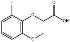 Acetic acid, (2-fluoro-6-methoxyphenoxy)- (9CI) Struktur