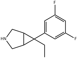 3-Azabicyclo[3.1.0]hexane,6-(3,5-difluorophenyl)-6-ethyl-,(1alpha,5alpha,6alpha)-(9CI) Struktur