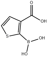 2-(DIHYDROXYBORYL)-3-THIOPHENECARBOXYLIC ACID Struktur