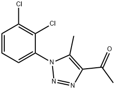 1-[1-(2,3-DICHLOROPHENYL)-5-METHYL-1H-1,2,3-TRIAZOL-4-YL]ETHAN-1-ONE Struktur