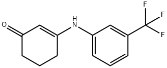 3-[3-(trifluoromethyl)anilino]-2-cyclohexen-1-one Struktur