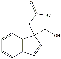 1H-Indene-1-methanol acetate Struktur