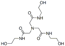 2,2',2''-nitrilotris[N-(2-hydroxyethyl)acetamide] Struktur