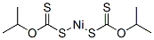 Bis(isopropyloxycarbonothioylthio)nickel(II) Struktur