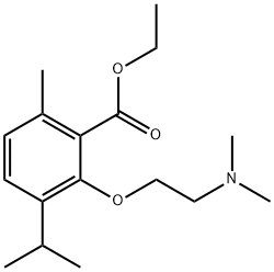 3-[2-(Dimethylamino)ethoxy]-p-cymene-2-carboxylic acid ethyl ester Struktur