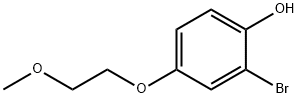 2-BROMO-4-(2-METHOXY-ETHOXY)-PHENOL Struktur