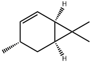 (1R,4S)-4,7,7-TRIMETHYLBICYCLO[4.1.0]HEPT-2-ENE Struktur