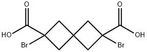 2,6-DibroMospiro[3.3]heptane-2,6-dicarboxylic acid Struktur