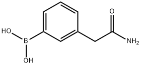 3-(2-aMino-2-oxoethyl)phenylboronic acid Struktur