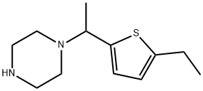 Piperazine, 1-[1-(5-ethyl-2-thienyl)ethyl]- (9CI) Struktur