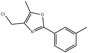 4-(CHLOROMETHYL)-5-METHYL-2-(3-METHYLPHENYL)-1,3-OXAZOLE Struktur