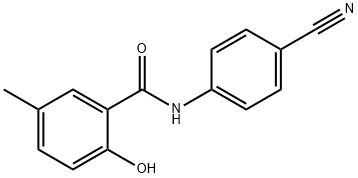 Benzamide, N-(4-cyanophenyl)-2-hydroxy-5-methyl- (9CI) Struktur