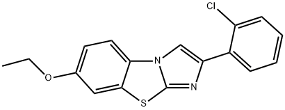 2-(2-CHLOROPHENYL)-7-ETHOXYIMIDAZO[2,1-B]BENZOTHIAZOLE Struktur