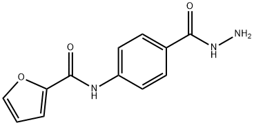 Benzoic acid, 4-[(2-furanylcarbonyl)amino]-, hydrazide (9CI) Struktur