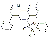 sodium 2,9-dimethyl-4,7-diphenyl-1,10-phenanthrolinesulphonate Struktur