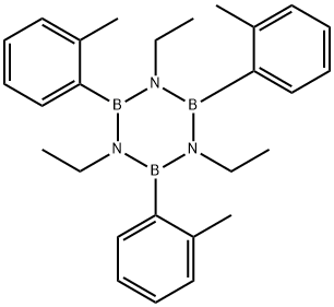 1,3,5-Triethyl-2,4,6-tris(2-methylphenyl)borazine Struktur