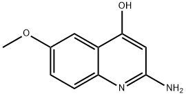 2-AMINO-6-METHOXYQUINOLIN-4-OL Struktur