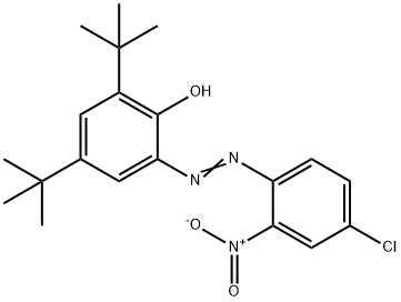 4,6-Di(tert-butyl)-2-[(4-chloro-2-nitrophenyl)azo]phenol Struktur