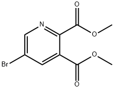 diMethyl 5-broMopyridine-2,3-dicarboxylate Struktur