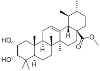 2,3-DIHYDROXY-(2ALPHA,3ALPHA)-URS-12-EN-28-OIC ACID METHYL ESTER Struktur