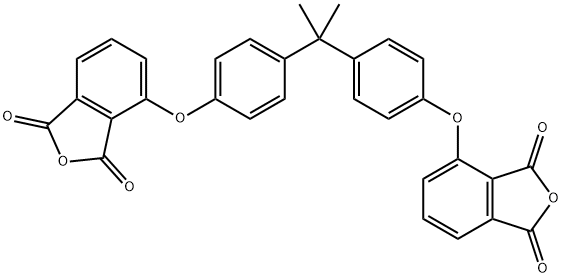 4,4'-(Dimethylmethylene)bis(1,4-phenyleneoxy)bis(isobenzofuran-1,3-dione) Struktur