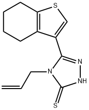 4-ALLYL-5-(4,5,6,7-TETRAHYDRO-1-BENZOTHIEN-3-YL)-4H-1,2,4-TRIAZOLE-3-THIOL Struktur